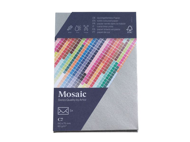 Artoz Couvert Mosaic C7, 5 Stück, Silber