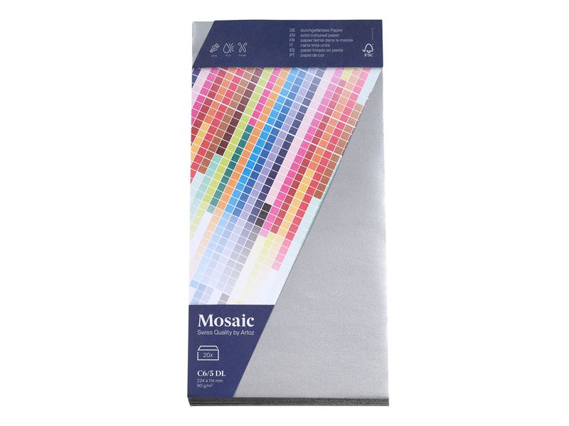[2084012] Artoz Couvert Mosaic C6/5, 20 Stück, Silber