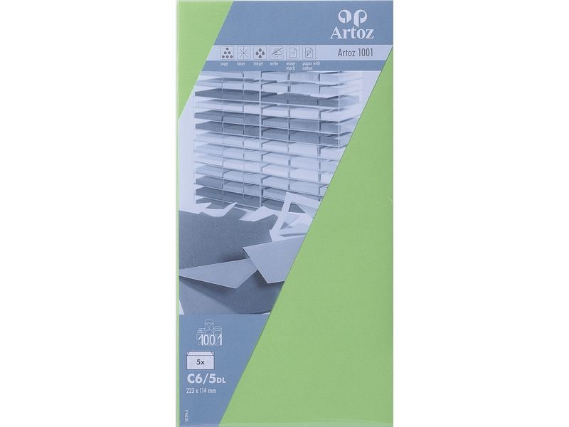 [2084041] Artoz Couvert 1001 C6/5, 5 Stück, Grün