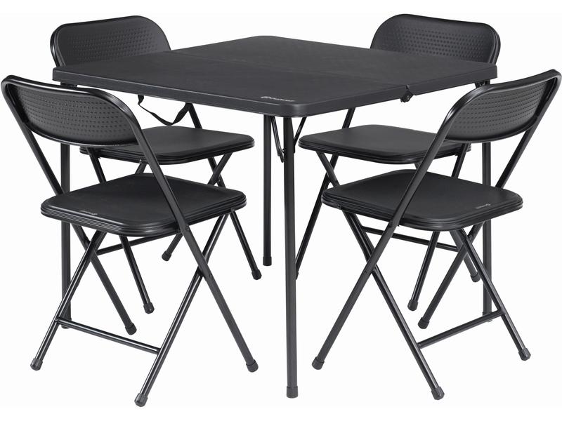 Outwell Corda Picknicktisch-Set, 4 Klappstühle, 1 Tisch