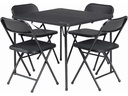 Outwell Corda Picknicktisch-Set, 4 Klappstühle, 1 Tisch