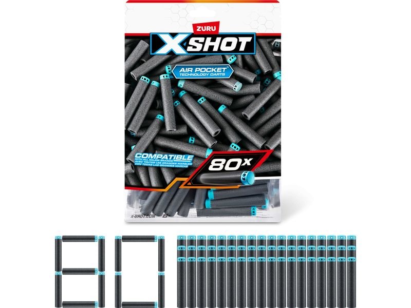 [2048739] X-Shot Excel Nachfüllpackung 80 Darts Series 1