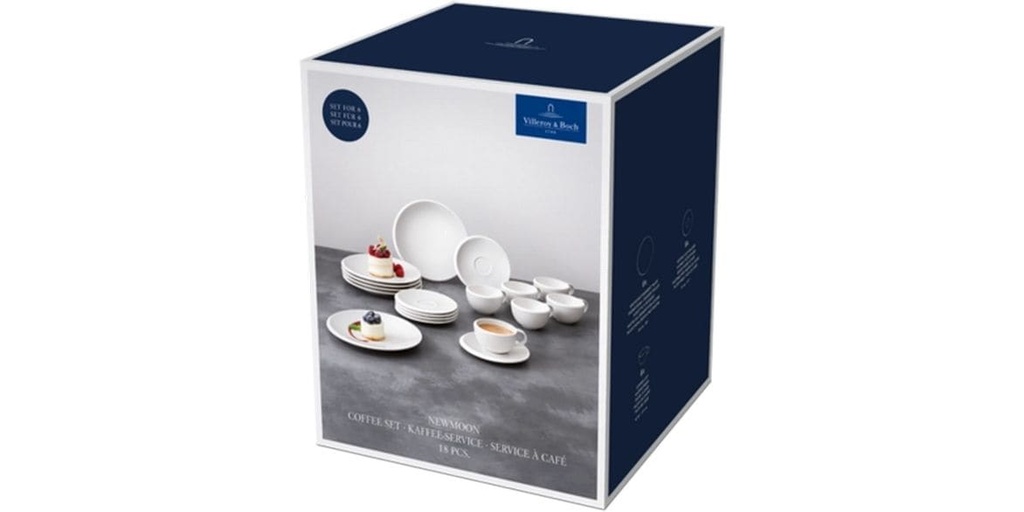 Villeroy & Boch New Moon Kaffee-Service-Set 18-teilig, Weiss