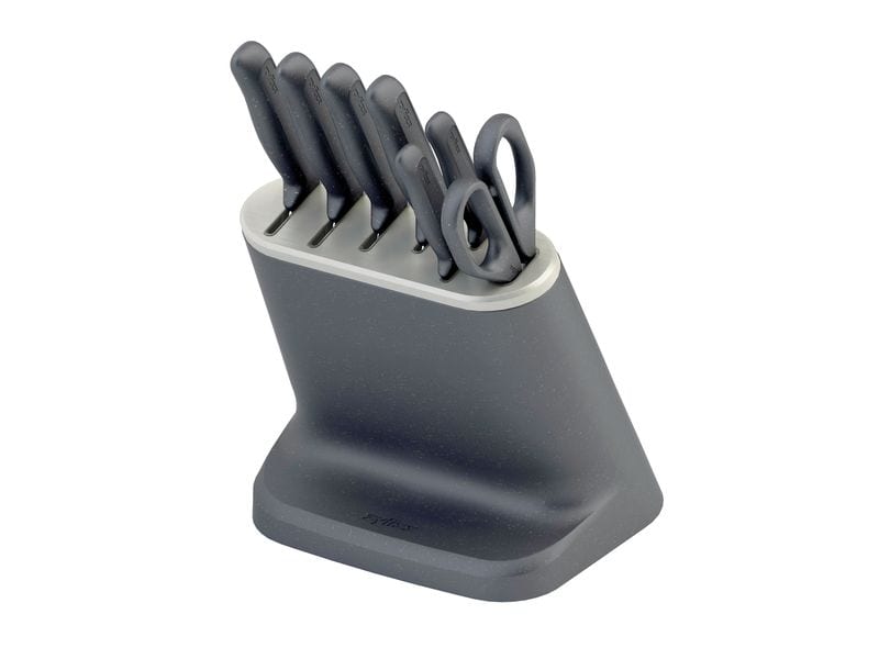Zyliss Messerblock-Set mit Messer 8-teilig Schwarz