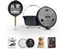 Gusskoenig Dutch Oven Set 9 l mit 2in1 Deckelheber ohne Füsse