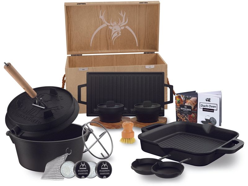 [2078188] Gusskoenig Eingebrannter Holz-Set 16-teilig
