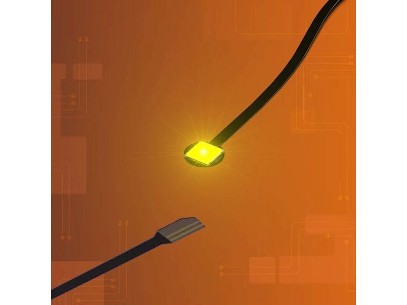 Light My Bricks 2.0 Astro LED Gross Gelb mit 30 cm Flachkabel 4er Pack
