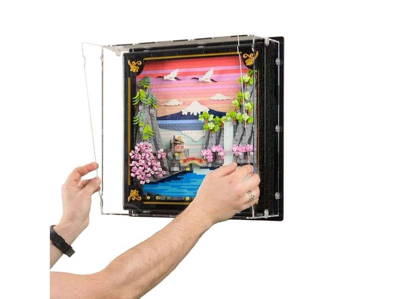 [2089793] iDisplayit Acryl-Wand-Display LEGO 31218 3 mm Schwarz