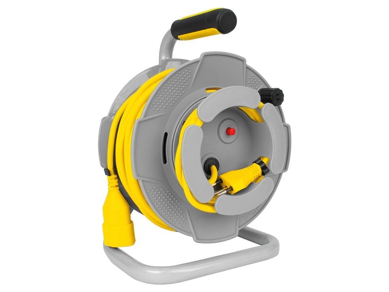 [2090483] STEFFEN Kabelrolle T12/T13Td 3 x 1 mm² 18.5m+1.5m Grau/Gelb