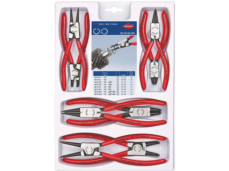 [2088001] Knipex Sicherungsringzangen-Set 8-teilig