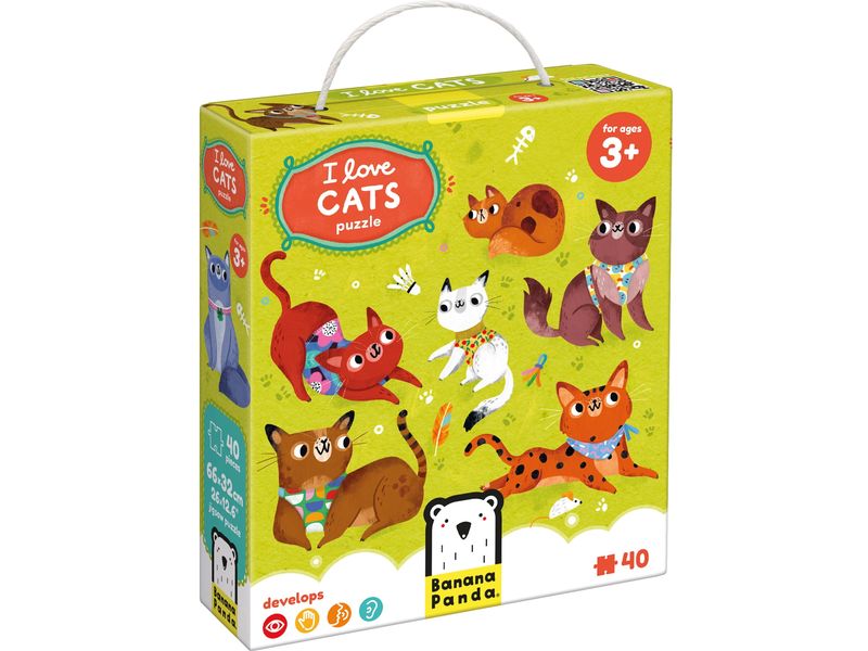 Banana Panda Puzzle Ich liebe Katzen