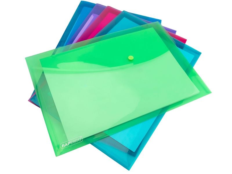 [2081398] Rapesco Dokumentenmappe Eco GRS A4+ Assortiert, 5 Stück