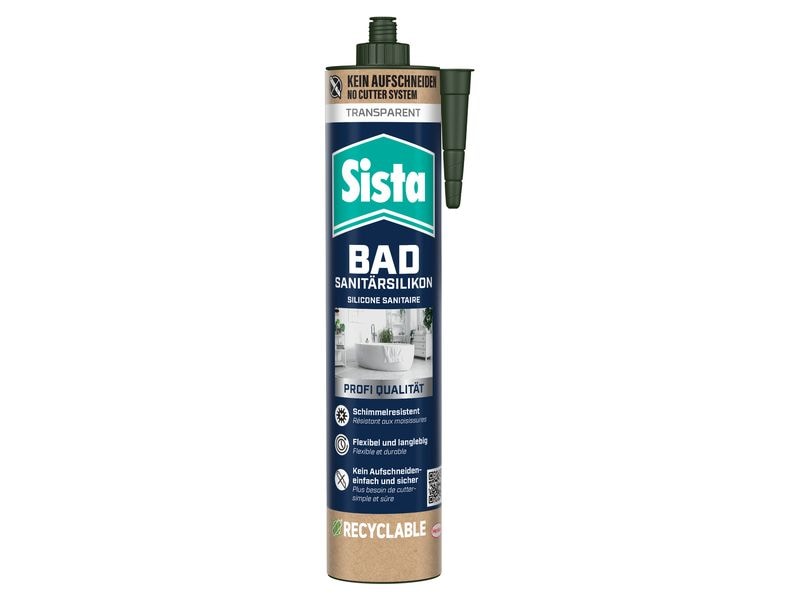 Sista Bad Sanitärsilikon 280 ml, Transparent