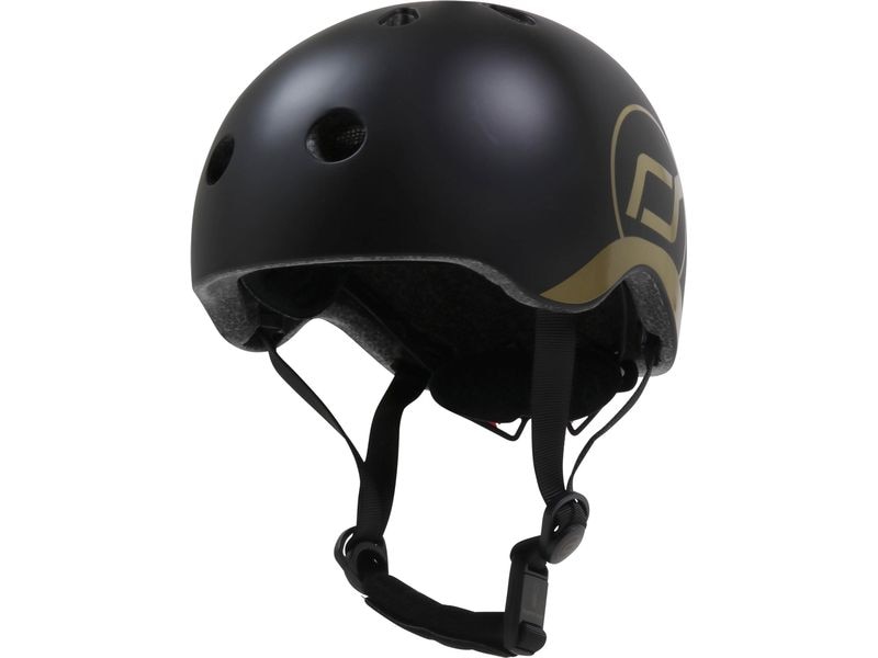 [2084827] Scoot and Ride Kinderhelm Schwarz/Gold, XXS-S/45 - 50