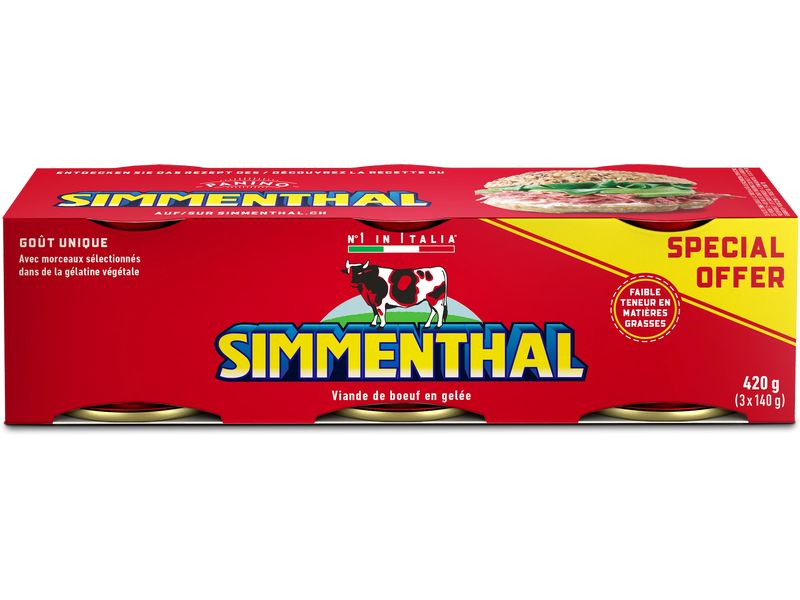 [2086571] Simmenthal Konserven Rindfleisch in Gelee 3 x 140 g