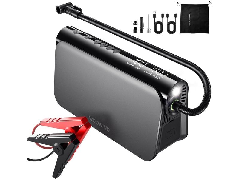 Woowind 3-in-1 Luftpumpe Bora Plus, 2-150 PSI, 65 W