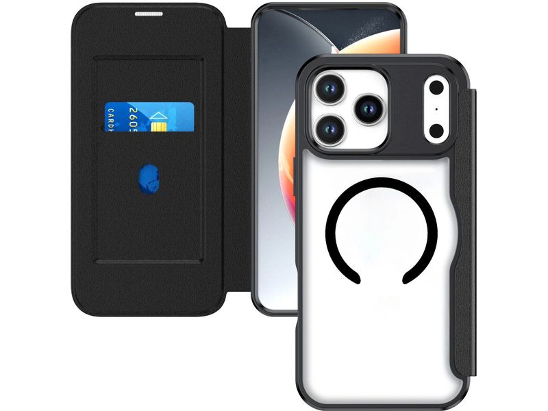 4smarts Back Cover Urban Pro Flipcase iPhone 17 Pro Qi2 ready