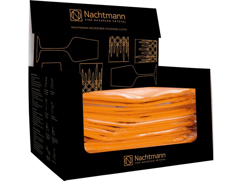 Nachtmann Poliertuch Mikrofaser 64 x 50 cm 1 Stück, Orange