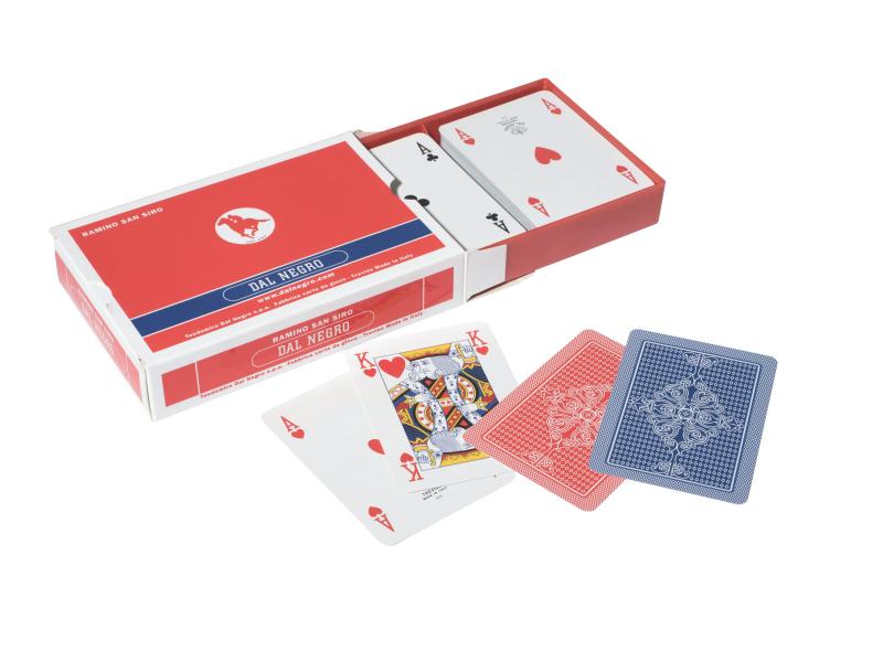 [724654] AGM Jass Ramino San Siro rot und blau