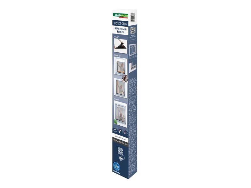 [2040729] Windhager Teleskopfenster Stretch 80 x 90 cm, Anthrazit