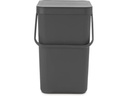 Brabantia Recyclingbehälter Sort & Go 25 l, Grau