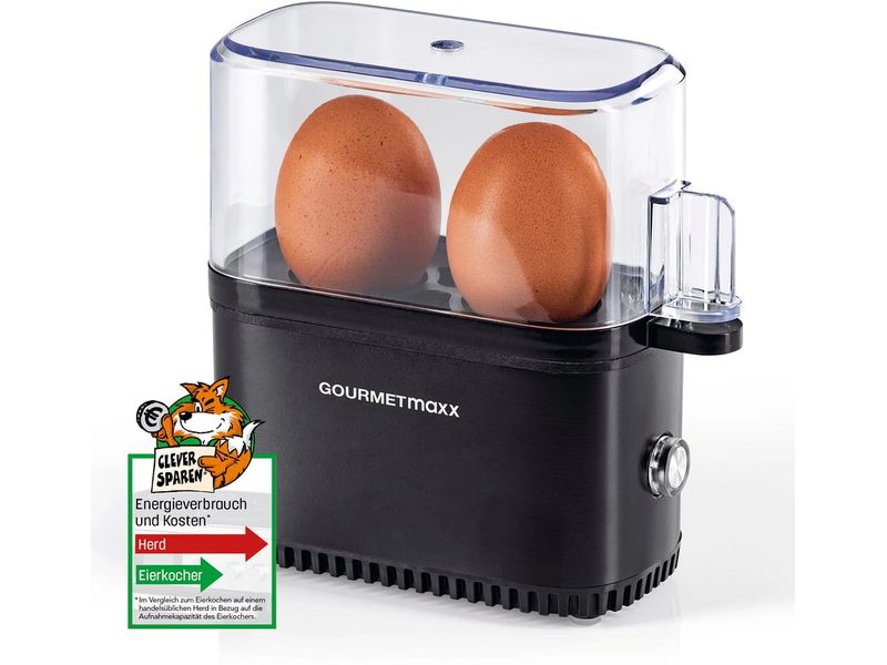 [2088155] GOURMETmaxx Eierkocher Kompakt 2.0 250 W Schwarz