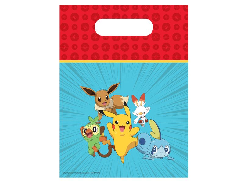 We fiesta Party Geschenktasche Pokémon 6 Stück, Mehrfarbig