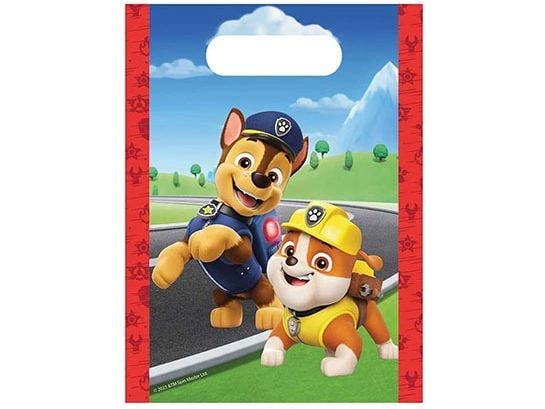 We fiesta Party Geschenktasche Paw Patrol 4 Stück, Mehrfarbig