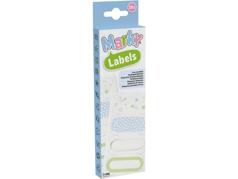 [2107049] Colop Textil-Etiketten Marky 28 Stück / 7 verschiedene Designs