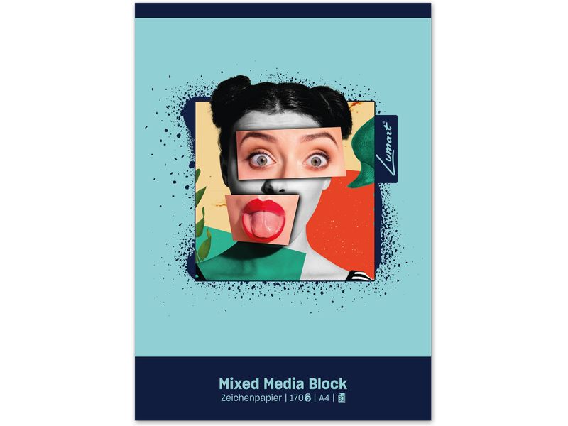 Lumart Zeichenblock Mixed Media Lumart A4, 170 g/m², 30 Blatt