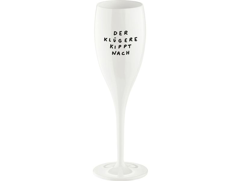 Koziol Sektglas Klügere 100 ml, 1 Stück, Weiss