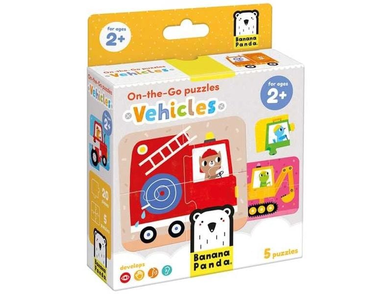 Banana Panda Puzzle On-the-Go Fahrzeuge Pappe 20 Teile