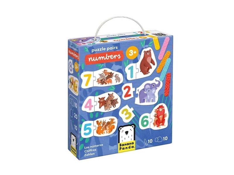 Banana Panda Puzzle Zahlen Lernpuzzle Zahlen
