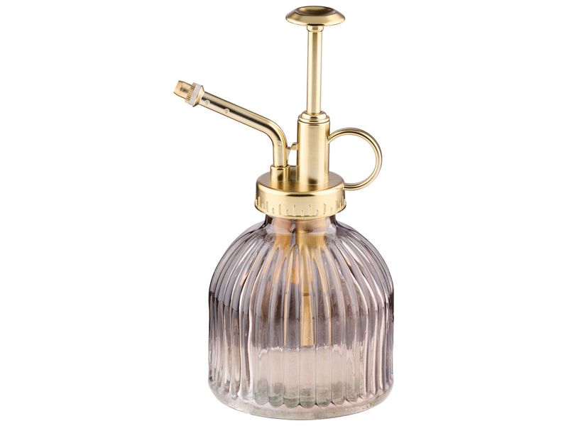 Arti Casa Pflanzenspritze Glas Kunststoff 0.2 l hellrosa Gold 16.5 cm