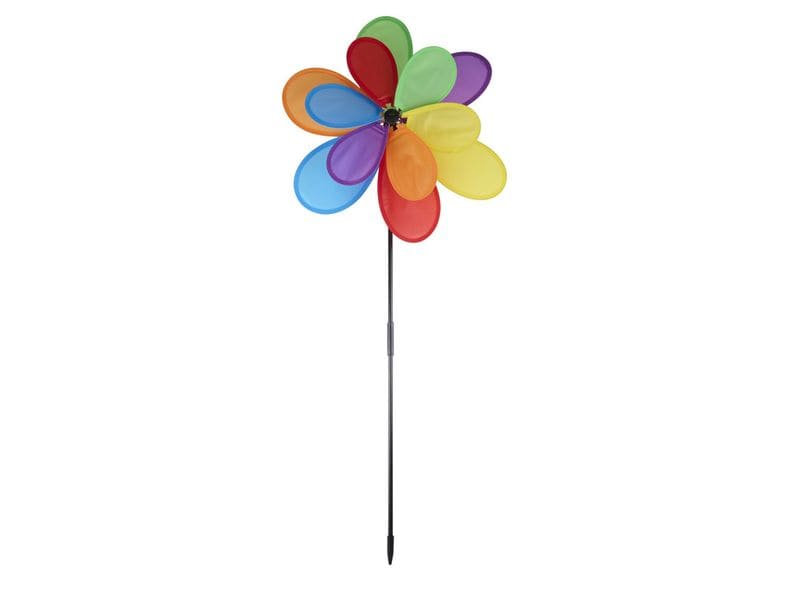 [2104733] Arti Casa 502175 Gartenwindrad Kunststoff Blume Mehrfarbig