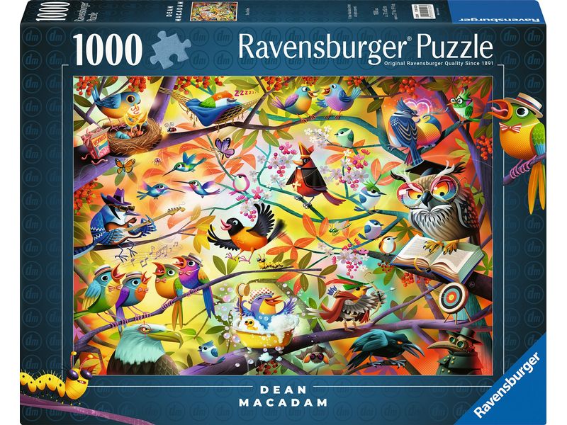 Ravensburger Puzzle Fleissige Vögelchen 1000 Teile 70 x 50 cm