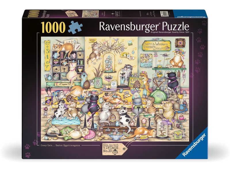 Ravensburger Puzzle Crazy Cat's Easter Eggstravaganza 1000 Teile