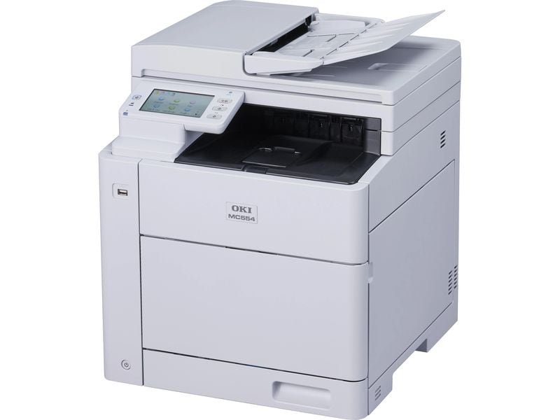 OKI MC554dn Laser Multifunktionsgerät A4 Duplex Netzwerk Weiss