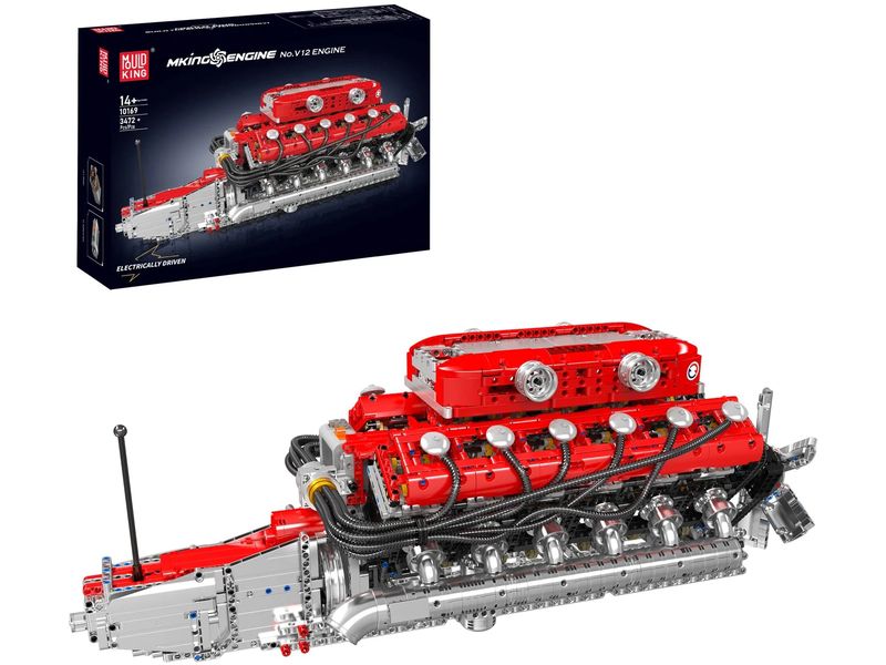 Mould King Supercar V12 Motor Technik Klemmbaustein-Set