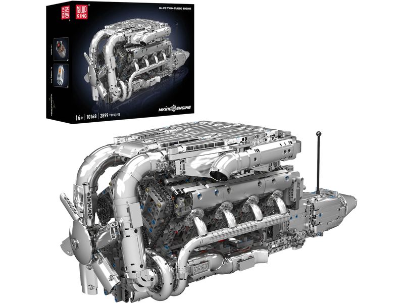 Mould King V8 Twin-Turbo Motor Klemmbaustein-Set
