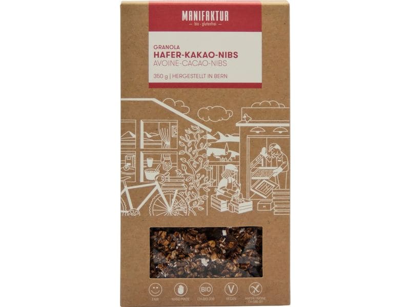 [2113450] Manifaktur Cerealien Granola Hafer-Kakao-Nibs 350 g