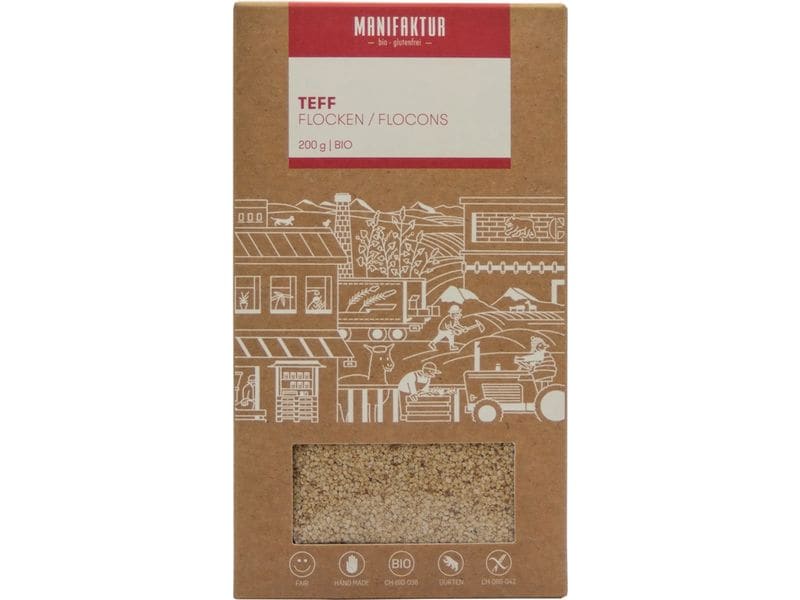 [2113457] Manifaktur Teff Flocken, glutenfrei 200 g