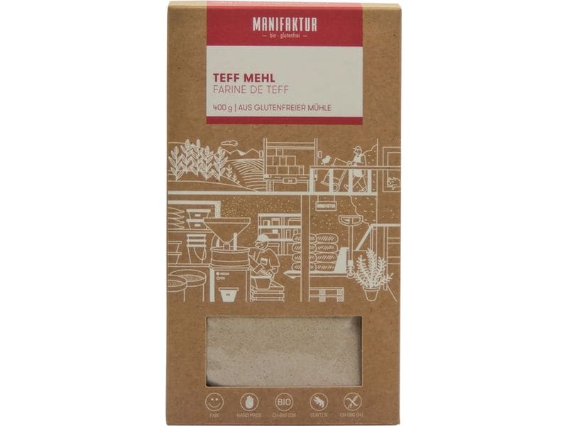 [2113458] Manifaktur Teff Mehl, glutenfrei 400 g