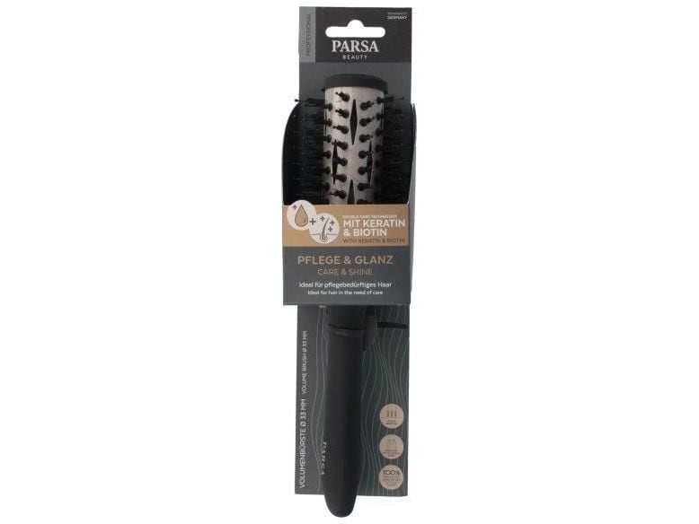 Parsa Beauty Keratin Care and Shine Rundföhnbürste Schwarz