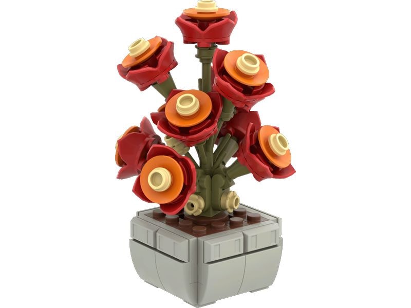 Brixies Plus Mini Blume Sunset