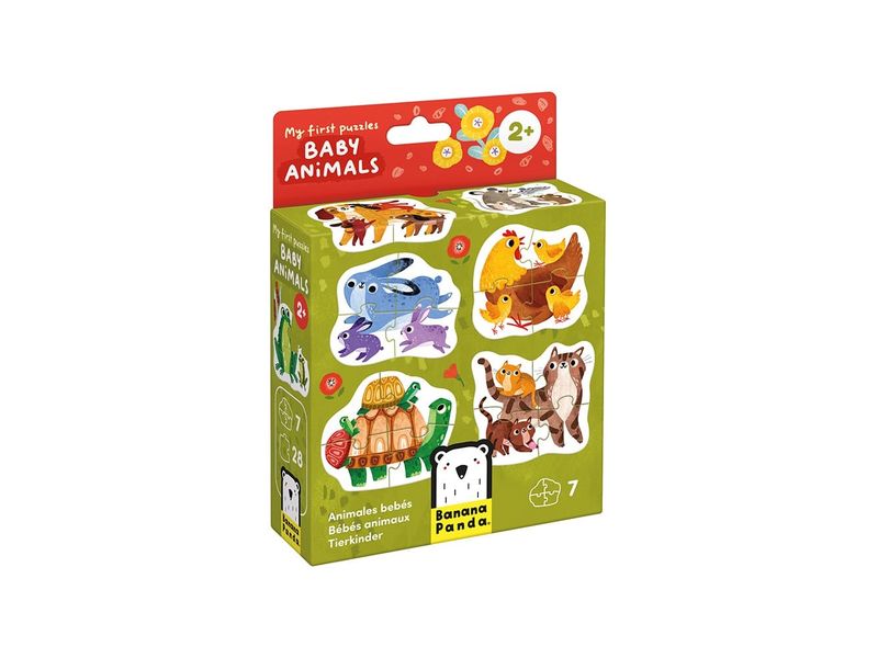 Banana Panda Puzzle My First Baby Animals Pappe 28 Teile