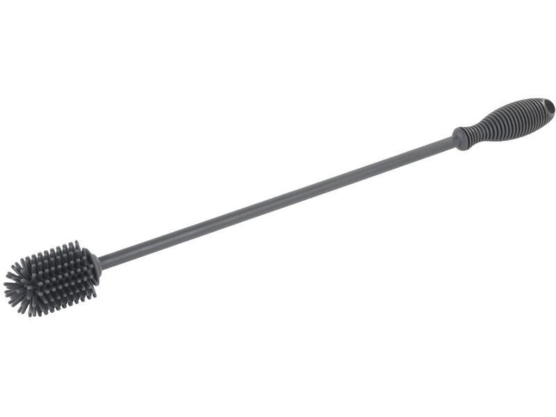 Wenko Silikon Flaschenbürste 38 cm Grau/Dunkelgrau