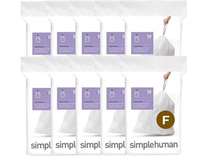Simplehuman Müllbeutel Code F, 30 l, 200 Stück