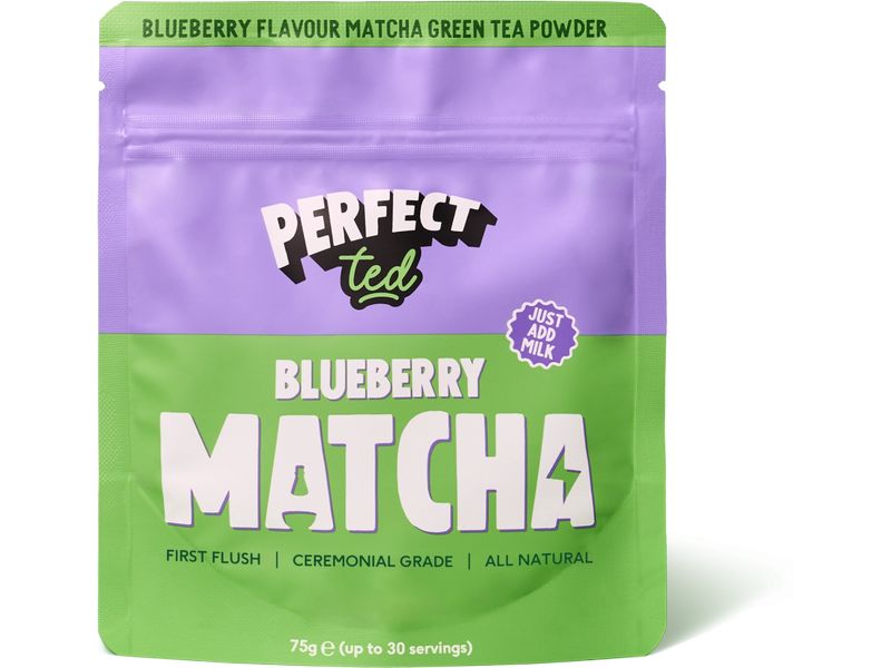 Perfect Ted Matcha-Pulver Blaubeere 75 g