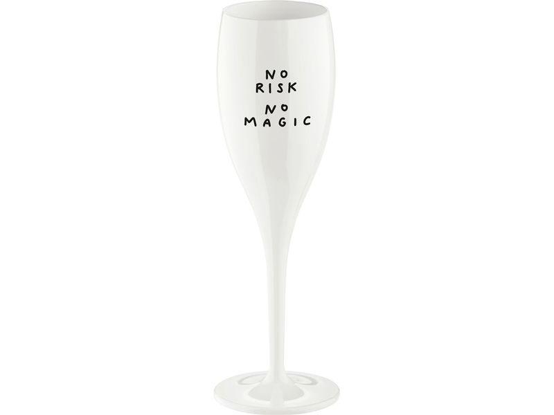 [2085176] Koziol Sektglas No Risk No Magic 100 ml, 1 Stück, Weiss